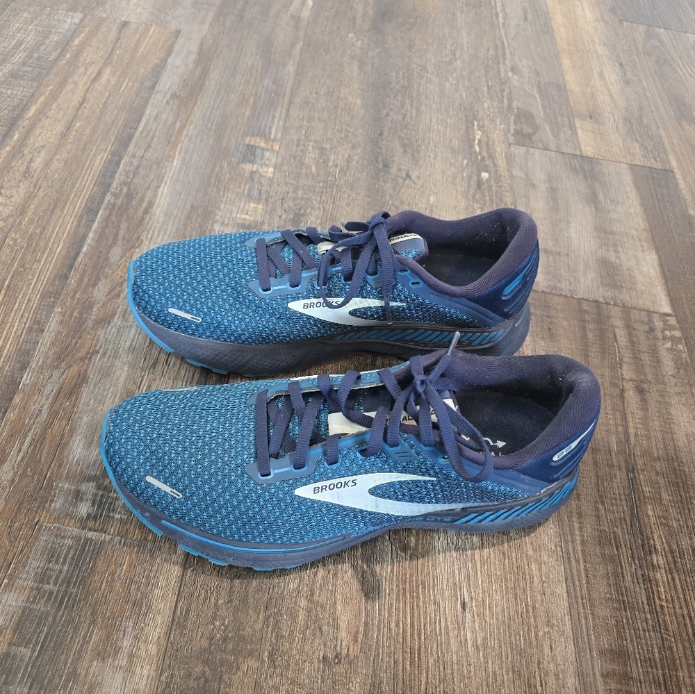 Brooks Adrenaline GTS 22 Titan Teal Gray Athletic  Running Shoes Men  8.5 M D - Picture 12 of 14